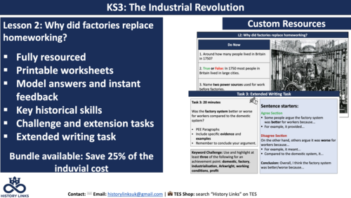 L2: Why Did Factories Replace Homeworking?