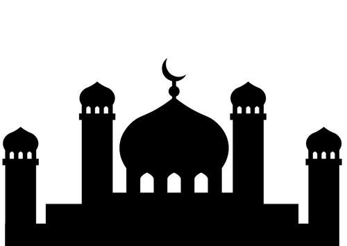 Sunset Mosque Silhouette - Islam, Eid, Ramadan