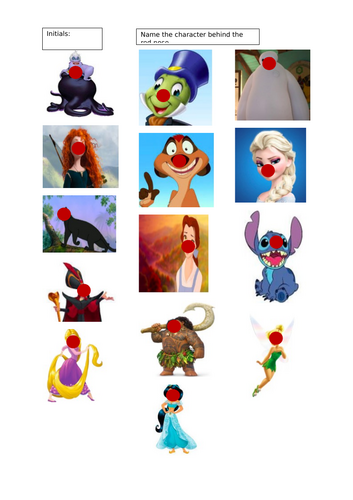 Red Nose Day Picture Quiz