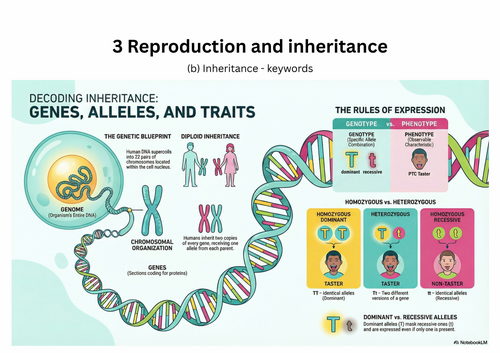Inheritance – IGCSE Biology Infographics (Edexcel)