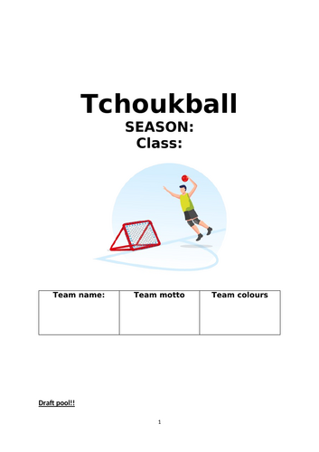 Sport Education Booklet Template - Tchoukball