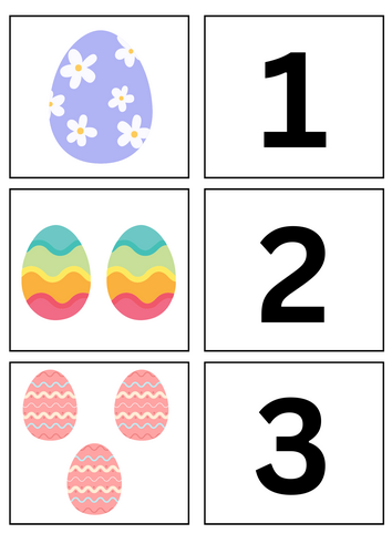 Easter egg number match