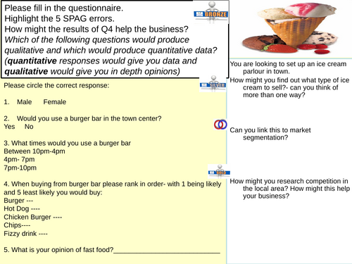 Edexcel GCSE Business 9-1   1.2.2 Market Research