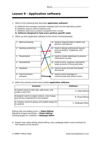 WJEC Voc IT - L9: Application software