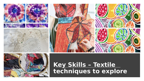 Textiles key skills unit of work for AQA