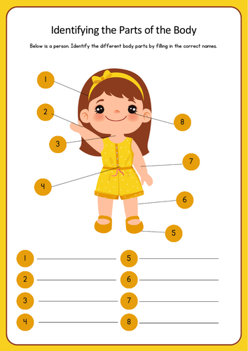 My Body: Identifying and Labeling Body Parts