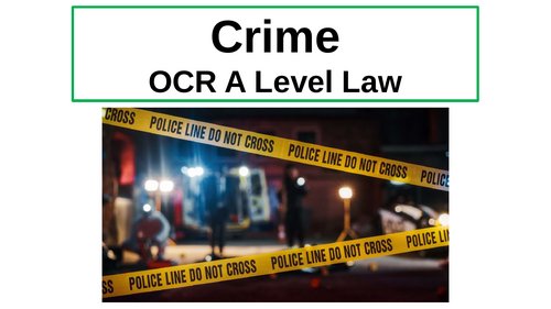 Crime - A Level Law