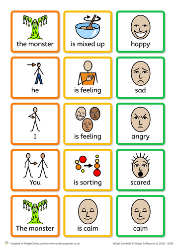 The Colour Monster – SEND Bundle (Symbolised Story + Colourful Semantics Feelings Pack, EYFS/KS1