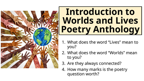 AQA Literature - Worlds and Lives - Introduction