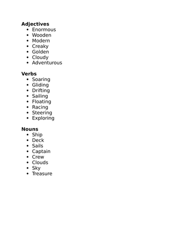 Y4 Writing Class (descriptive/ story)