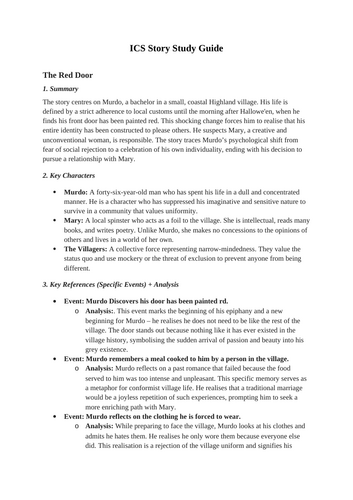 Iain Crichton Smith Study Guide