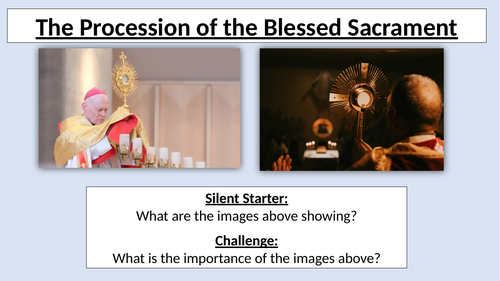 The Procession of the Blessed Sacrament