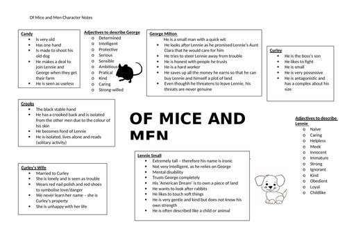 Of Mice and Men Resources JC