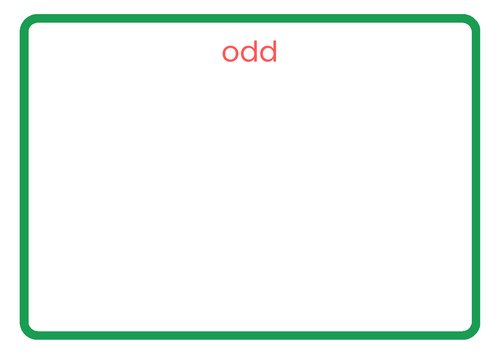 Odd and Even Numicon Shape Sorting Activity