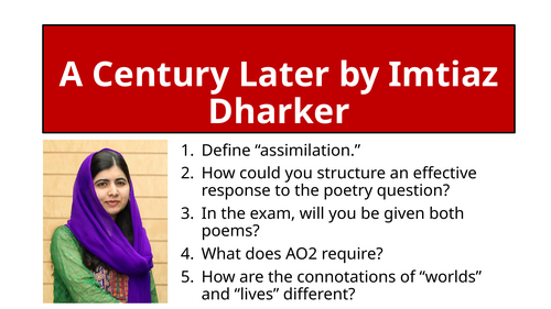 Worlds and Lives - A Century Later by Imtiaz Dharker