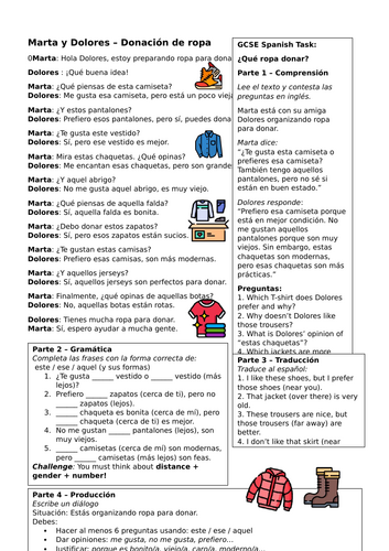 New GCSE Spanish, this that these those