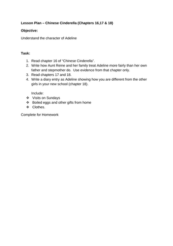 Chinese Cinderella - Understanding Adeline