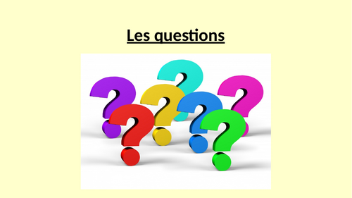 Speaking Exam - GCSE - French - Coping with Questions