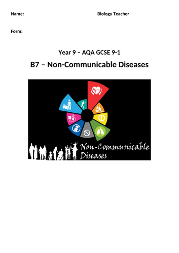 AQA GCSE Biology - B7 Non-communicable Disease Workbook