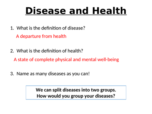 AQA GCSE Biology - B7 - What is Health?