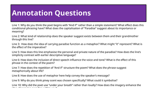 Annotations for A Portable Paradise by Roger Robinson