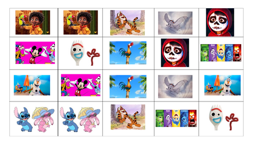 Memory for Pairs (Disney)