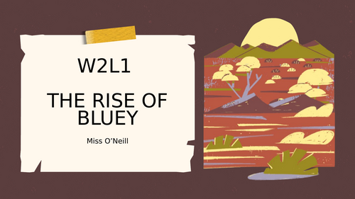 Bluey representing Australia unit