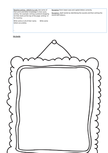 Baseline writing assessment (REC)