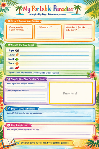 My Portable Paradise Worksheet