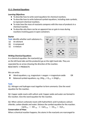 C1. Atomic Structure Lessons