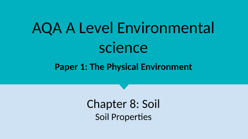Chapter 8: Soil Unit