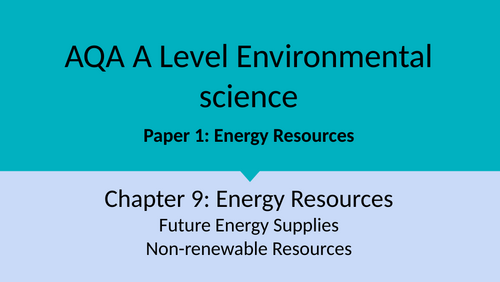 Chapter 9: Energy Resources Unit