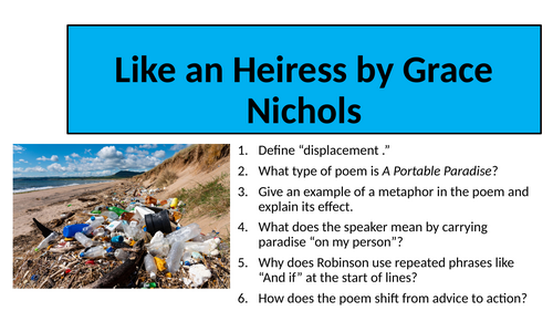 Worlds and Lives - Like an Heiress by Grace Nichols