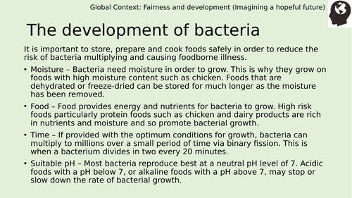 Growth of Bacteria - Indices