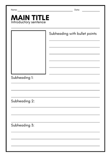 Report Writing Template