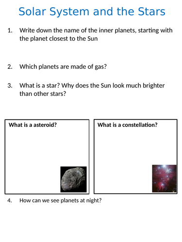 NEW WJEC (2026) GCSE Science - The Origins of the Solar System