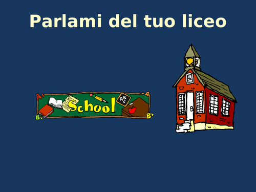 My school in Italian