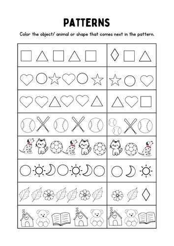 Complete the patterns
