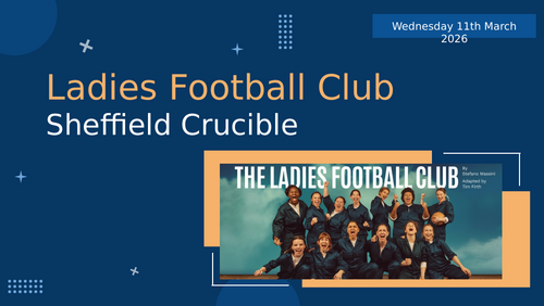 The Ladies Football Club Sheffield Crucible Live Performance Lesson Costume Design