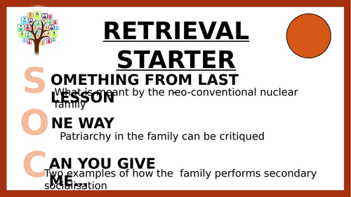 A Level Sociology - Families and Household PowerPoints