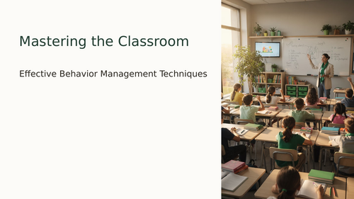 Mastering the Classroom - Effective Behaviour Management Techniques