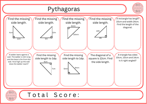 Pythagoras - 10 Questions