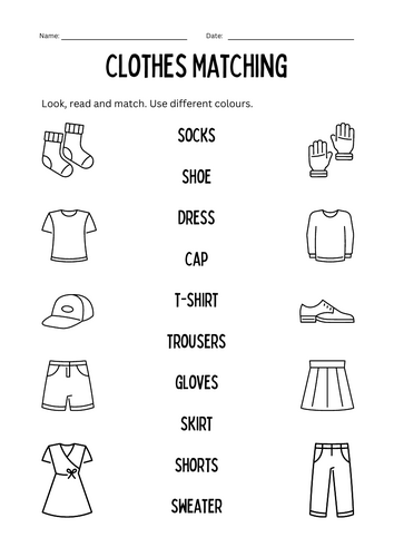 Clothes read and match