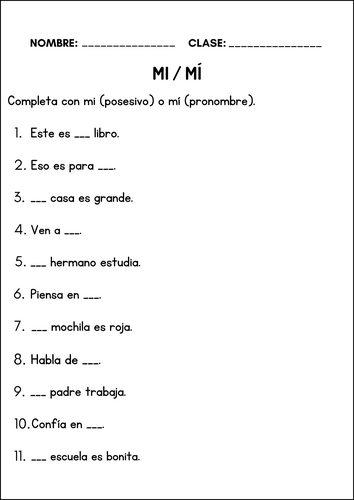 Homofonos Spanish Homophones Practice Worksheets and Activities