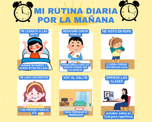 la rutina diaria Y10