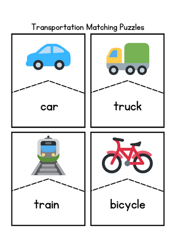 Matching transportation puzzles
