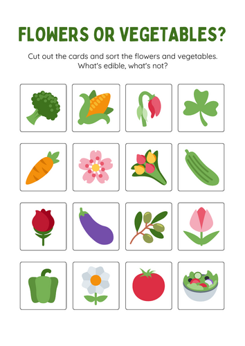 Flowers or Vegetables