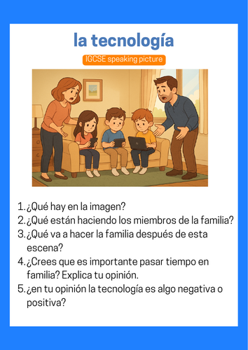 La tecnología IGCSE photo card