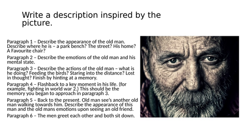 Mr Fisher - Question 5 Creative Writing Plan