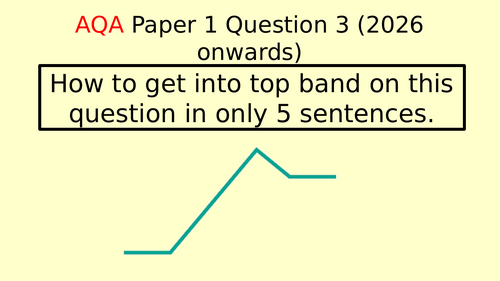 How to answer AQA Paper 1 Question 3 in only 5 sentences